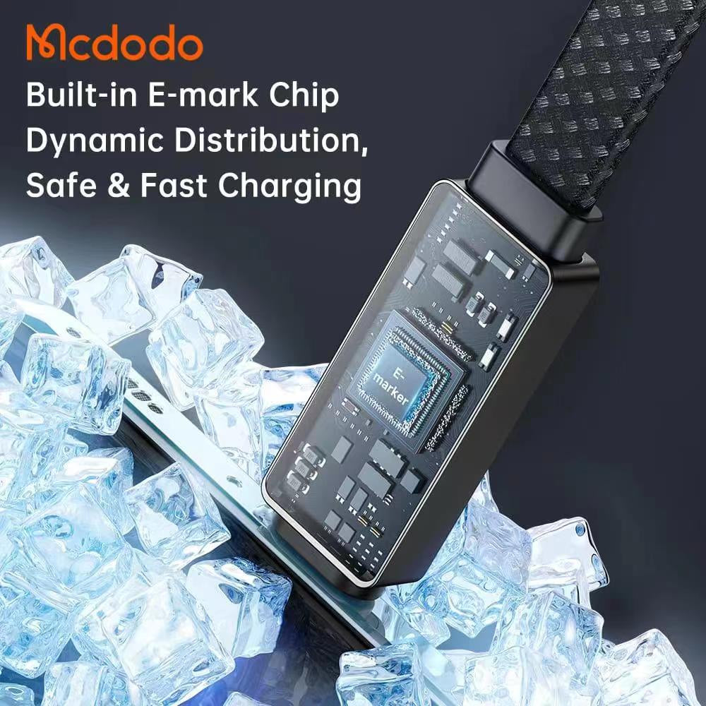 Mcdodo 447 Rhythm Type C to Type C 100W E-mark PD Fast Charging Speed Cable LED Display Charger Cable Mcdodo 447 Rhythm Type C to Type C 100W E-mark PD Fast Charging Speed Cable LED Display Charger Cable